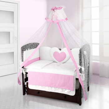 Балдахин на детскую кроватку Beatrice Bambini Di Fiore — puntini rosa
