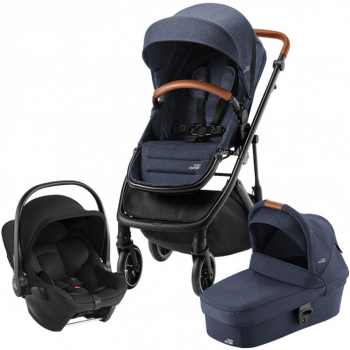 Коляска 3 в 1 Britax Roemer Strider M (автокресло BS CORE) — Navy Ink