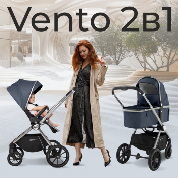 Коляска 2 в 1 Sweet Baby Vento Silver — Blue