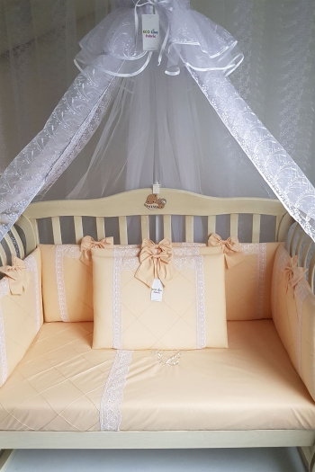 Комплект постельного белья Eco Line Нежная Зефирка (11 предметов) — Персик