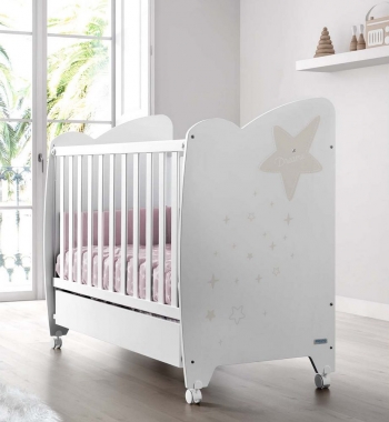 Кроватка 120x60 Micuna Estela — White/Sand