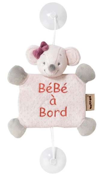 Знак автомобильный Nattou Baby on board Adele Valentine — Мышка 424363