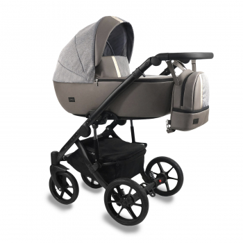 Коляска 2в1 BEXA AIR  — латте кожа+латте