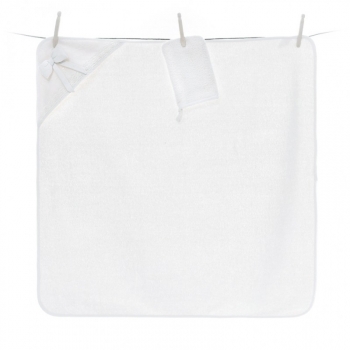 Полотенце-уголок Fiorellino Premium Baby 90x90 см — Белый