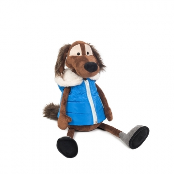 Мягкая игрушка Maxi Toys Пес Шерлок в Жилетке — 28 См