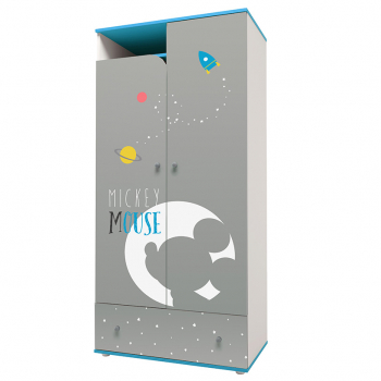 Шкаф двухсекционный Polini Disney baby — Микки Маус