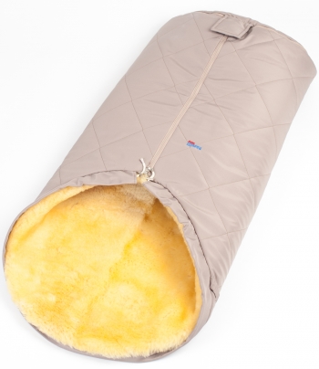 Детский меховой конверт Ramili Caldo — Dark Beige