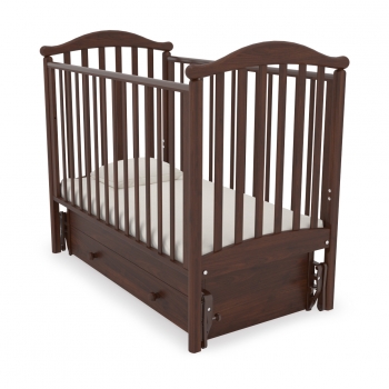 Детская кроватка Gandilyan (Гандылян) Людмила (маятник) — Орех