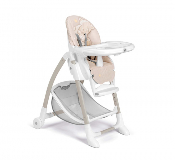 Стульчик для кормления CAM Gusto (Easy) — 260 бежевый с мишкой и луной