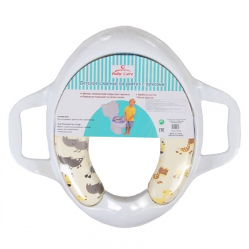 Сиденье для унитаза Baby Care c ручками детское РМ 258 — Белый
