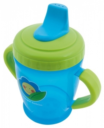 Поильник обучающий Canpol с мягким носиком арт. 21/600, 6+ мес., 260 мл — синий