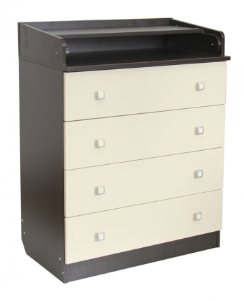 Пеленальный комод Фея 1580 — Венге/Бежевый