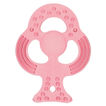 Прорезыватель мягкий, прозрачный Canpol арт. 9/501, 0+ мес., дерево — розовый