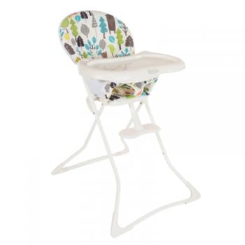Стульчик для кормления Graco Tea Time — Trail белый с цветным принтом