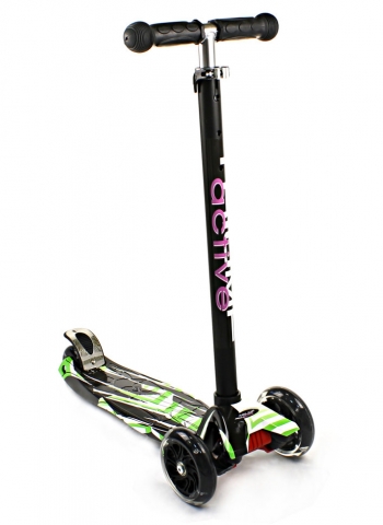 Трехколесный самокат Triumf Active Maxi Flash Print SKL-07LP — зеленый