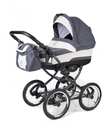 Коляска для новорожденных Esspero Classic (шасси Graphite) — Grey Lux
