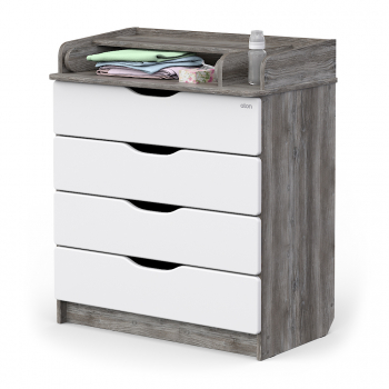 Комод АТОН Сириус-2 WOOD 804 ПВХ с шариковыми направляющими — сосна пасадена