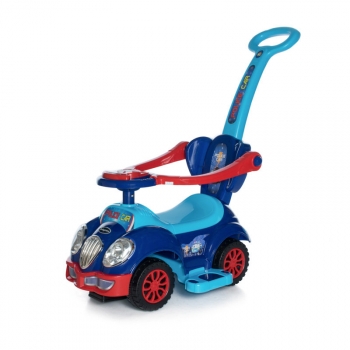 Каталка детская Baby Care Cute Car (музыкальный руль) — Синий/Красный