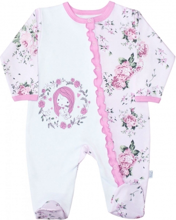 Комбинезон с наклонной застежкой Веселый малыш 