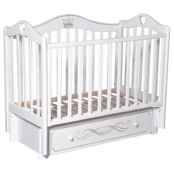 Детская кроватка КЕДР Karolina 8 УМ — Белый
