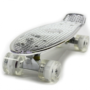 Пенни борд Hubster Cruiser 22 Metallic — silver