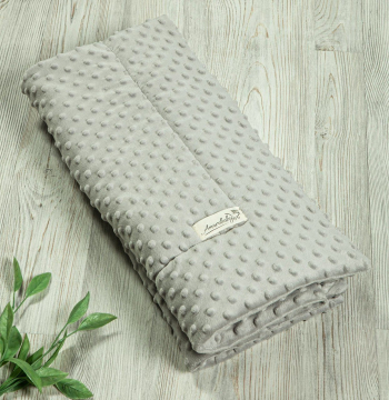 Плед Amarobaby 87х100 Tender Feeling — серый