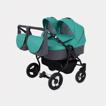 Коляска для двойни 2 в 1 RANT DREAM DUO — 08 серый-т.зеленый