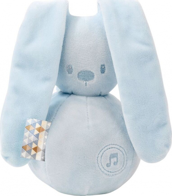 Мягкая музыкальная игрушка Nattou Soft Toy Lapidou Кролик — light blue 878814