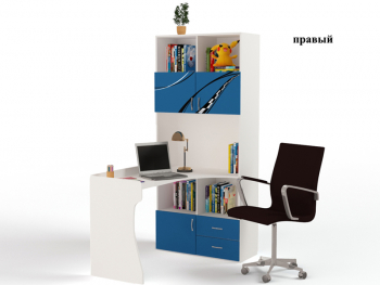 Стол-стеллаж ABC-KING Formula — правый (синий)