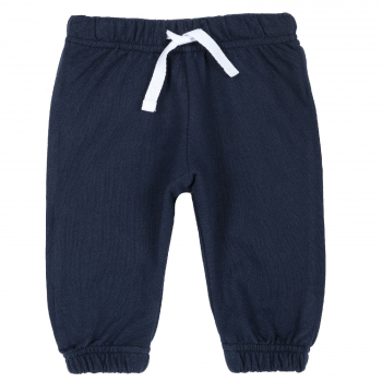 Брюки Chicco для мальчиков, с белым шнурком — размер 098, цвет тёмно-синий