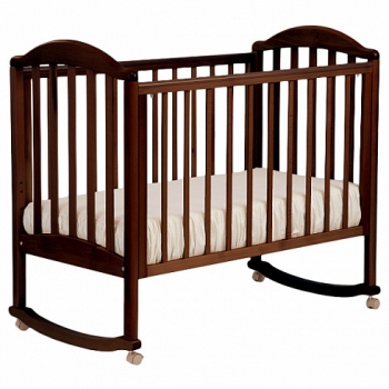 Детская кроватка Кубаньлесстрой Люкс АБ 17.0 — Орех Темный