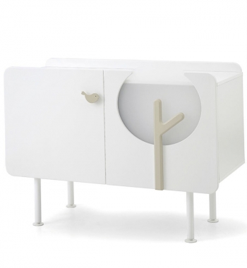 Тумба Baby Expert Bosco — белый/крем