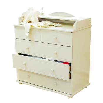 Пеленальный комод Красная звезда (Можга) С 571П — Слоновая кость