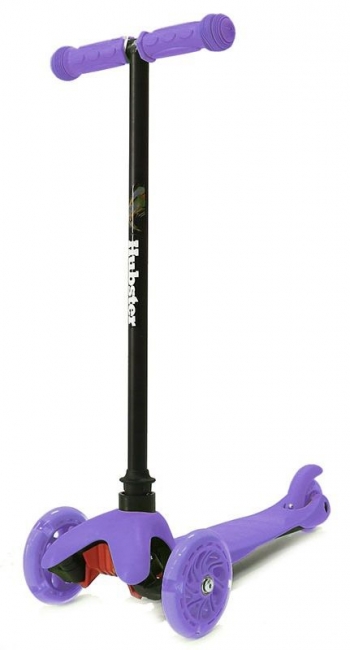 Трехколесный самокат Hubster Mini Flash — фиолетовый