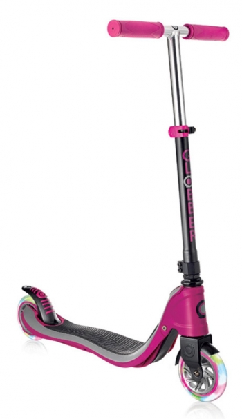 Самокат Globber FLOW 125 LIGHTS — фиолетовый