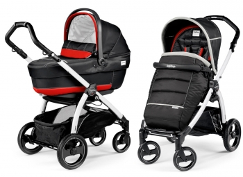 Коляска 2 в 1 Peg Perego Book S XL Modular (шасси White/Black)