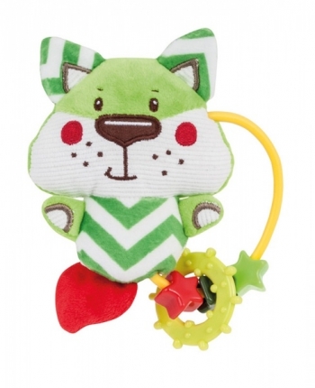 Игрушка-погремушка с прорезывателем Canpol Forest Friends арт. 68/046 — лисенок