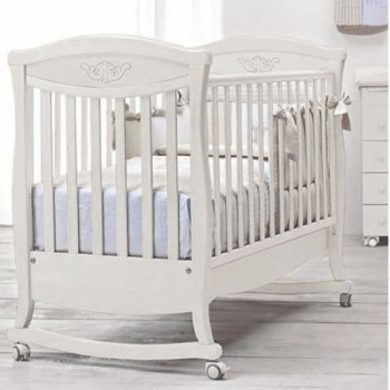 Детская кроватка Bambolina Principessa Classic 125x65 — отбеленный