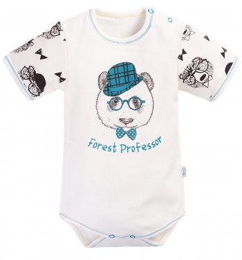 Комбинезон\Боди корот. рукав,с плеч. застежкой Веселый малыш 