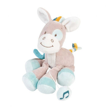 Игрушка мягкая Nattou Musical Soft toy MINI Tim & Tiloo — Лошадка музыкальная 498074