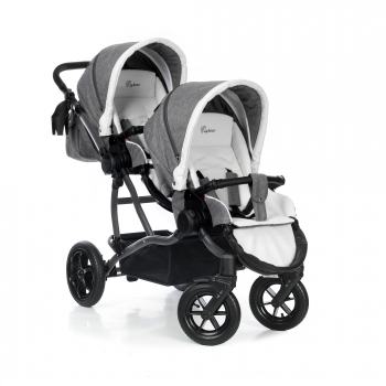 Коляска для двойни Esspero Duetto (шасси Graphite) — Denim