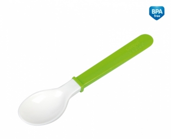 Ложка для кормления с мягким наконечником Canpol арт. 2/938, 4+ мес. — зеленый