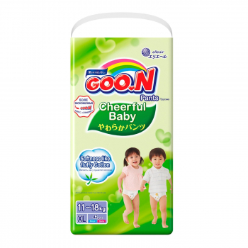 Подгузники-трусики GOO.N Cheerful Baby XL (11-18 кг) 42 шт.