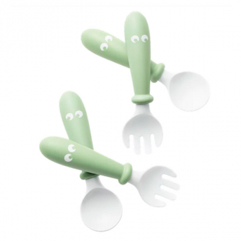 Комплект из 2-х ложек и вилок BabyBjorn [ art. 0730 ] — 61 / Нежно-зеленый