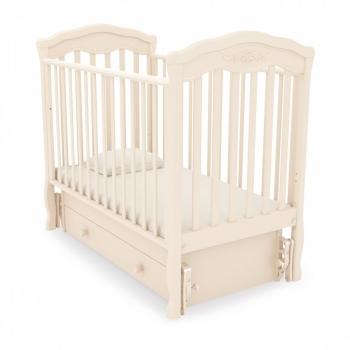 Детская кроватка Gandilyan (Гандылян) Шарлотта маятник — слоновая кость