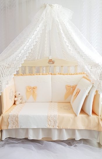 Комплект постельного белья Eco Line Madrid Light (120х60) — Персиковый