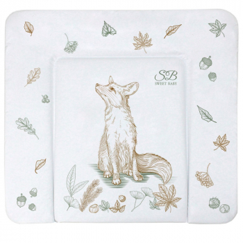 Пеленальный матрасик 80х71 Sweet Baby Foresta Magica — Crema/arancio (лиса бежевый/ оранжевый)