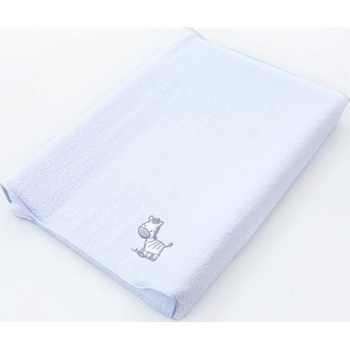 Простынь Ceba Baby на резинке на пеленальный матрасик 50x70 см — Zebra blue