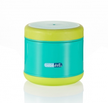 Термоконтейнер Bebe Due 300 мл для питания с ручками — Бирюзовый