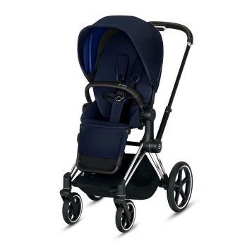 Прогулочная коляска Cybex Priam III (шасси Chrome Black) — Indigo Blue
